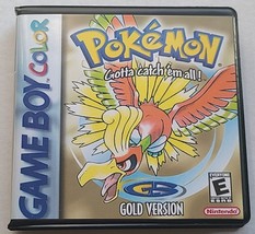 Pokemon Gold Version Case Only Game Boy Color Box Best Quality Pokémon - £10.96 GBP