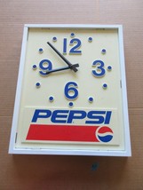 Vintage Pepsi Hanging Wall Clock Sign Advertisement  A15 - £140.98 GBP