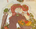 Vintage 1983 CABBAGE PATCH KIDS Cotton Fabric Panel Doll Pillow red hair... - $6.92