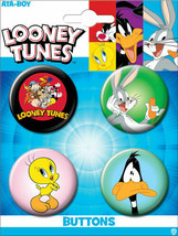 Looney Tunes Animation Images Round 4 Button Set #1 NEW MINT ON CARD - £3.97 GBP