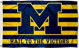 Michigan Wolverines Flag NCAA Banner-100% polyester 3X5 Ft Polyester Sty... - $337.87 MXN