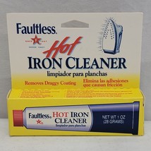 Faultless Starch Hot Iron Cleaner 1oz 28 Grams Removes Draggy Coating Ma... - £6.88 GBP
