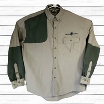 Bob Allen Outdoor Button Shooting Shirt Hunting Sportsman Khaki  Mens Medium - £13.35 GBP