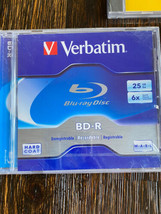 2 Verbatim Blu-Ray Recordable Disc 25 GB 6x Speed 1 Sony CD-RW Rewritabl... - $16.99
