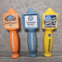 Blue Moon 10” Beer Tap Handle LOT of 3 Ceramic Colors: Blue, Yellow, Orange - £49.22 GBP