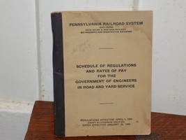 Vintage 1924 PA Railroad System Regulations and Rates of Pay Book - $32.39 CAD
