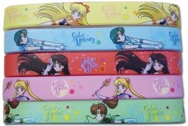 Sailor Moon Inner Senshi  PVC Wristband Set Of 5 Anime Licensed NEW - $12.16