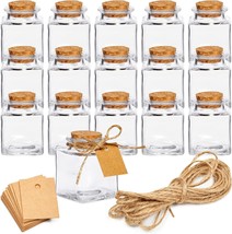 For Party Favors, Spice Jars, Herbs, And Keepsakes, 15 Pack Of Miniature Glass - £27.49 GBP
