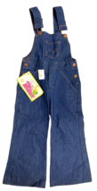 NOS Vtg Young Maverick Denim Overalls Jeans Kids 3T Toddler 60s New Old ... - $42.77