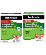 2 xRobitussin Adult Maximum Strength Cough +Chest Congestion Dm Max Liqu... - $13.81