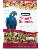 ZuPreem Smart Selects Bird Food for Large Birds 4 lb ZuPreem Smart Selects Bird  - £38.61 GBP