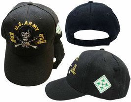 U.S. Army 4Th Infantry Division Ivy Iron Horse Mess With The Best Cap Hat - £18.45 GBP