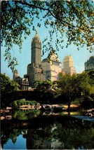 Central Park And Fifth Ave Hotels New York Postcard Posted - £7.84 GBP