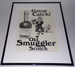 1974 Old Smuggler Scotch 11x14 Framed ORIGINAL Advertisement  - $39.59