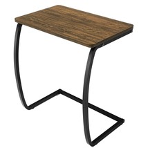 Side Table, End Table, Vintage C-Shaped Couch Table For Sofa Laptop Coffee Snack - £53.78 GBP