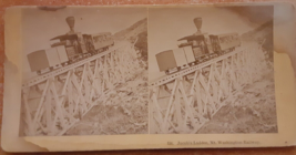 Stereoview B W Kilburn Photographer Littleton NH Jacobs Ladder Railway Train (O) - £7.90 GBP