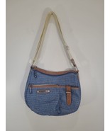 Lily Bloom Hobo Bag Blue Straw Shoulder Crossbody Purse Handbag - $23.70