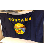 UNITED STATES MONTANA STATE  FLAG SHOVEL RIVER 3x5ft 100% POLY W/ GROMMETS - €14,66 EUR