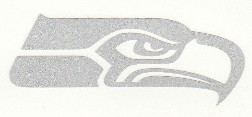 REFLECTIVE Seattle Seahawks 2 inch fire helmet hard hat decal sticker RTIC - $3.46