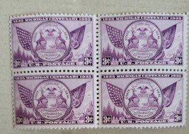 US Stamps, Scott #775 3c Block of 4 of Michigan Centenary 1935 XF M/NH. ... - $2.01