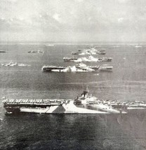 Murderers Row Carriers In Ulithi Anchorage 1945 WW2 Photo Print Military... - £30.93 GBP