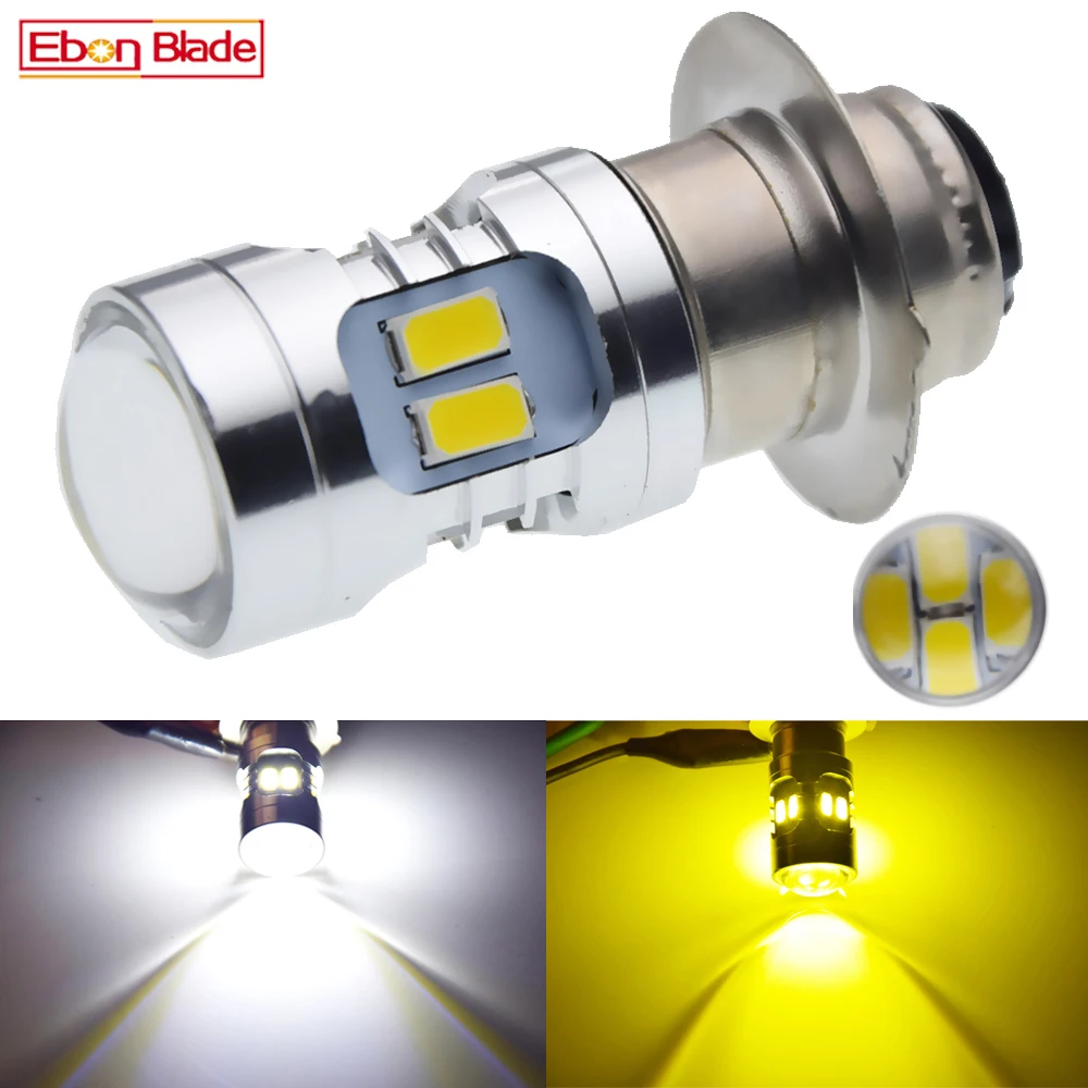 1Pcs P15D H6M Motorcycle LED Headlight 12SMD Dual Beam Bulb Motorbike Scooter AT - £111.24 GBP