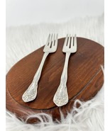 Alvin Sterling Silver Chateau Rose Salad Fork 6-1/2” W/ Mono (2) - $1,330.33 MXN