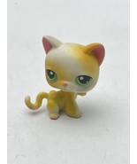Littlest Pet Shop  White And Yellow Kitty Cat With Green Eyes #73 - €8,69 EUR