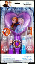 Disney(R) Frozen Ii Cosmetic Set W/ Flavored LIPBALM-RINGS-LIGHT-UP Mirror New - £6.27 GBP