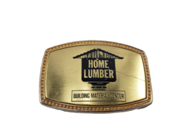 Vintage Home Lumber Building Material Center 681 Belt Buckle - $29.68
