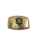 Vintage Home Lumber Building Material Center 681 Belt Buckle - $29.68