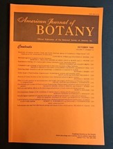 American Journal of BOTANY Official Publication October 1990 Volume 77 No 10 - £23.36 GBP