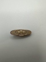 Antique Gold Monogrammed D Tie Clip 2.6cm BB6 - £15.92 GBP