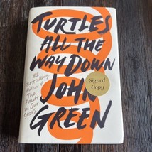 Turtles All the Way Down Signed Autographed by John Green 1st Book With Drawing - £14.66 GBP