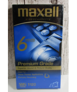 Maxell Premium High Grade T-120 Blank VHS Tape Factory Sealed New - $9.95