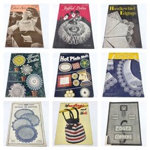 Coats Clark Crochet &amp; Star Books Lot of 10 Pattern Doily Design Emma Farnes BK0 - £27.49 GBP
