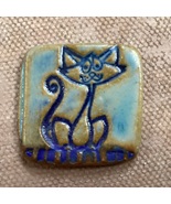 Cat- HandMade Ceramic Refrigerator Magnet - $10.00