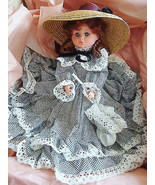 1980S Furga, made in Italy, # 35 doll, 21&quot;  in checkered white and black... - $97.01