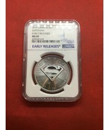 2016-Canada-$5 Superman Coin- 1oz.9999 Silver-MS 69-Early Releases - $3,904.08 MXN