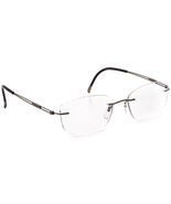Silhouette Eyeglasses 5227 40 6052 Titan Brown Rimless Frame Austria 52[... - $2,951.35 MXN