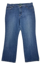 Ralph Lauren Jeans Co Women Size 16 (Measure 35x29) Dark Bootcut Denim J... - £11.74 GBP