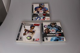 PS3 2008 Sports game lot Madden 08, MLB 2K8, NCAA football 08 - £10.04 GBP