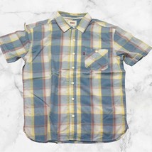 Men's Levi's Blue | Yellow | White | Red Plaid Button Down S/S Shirt NWT - $49.00
