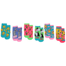 Looney Tunes Bright Women&#39;s 6-Pair Pack of Low Cut Socks Multi-Color - £15.91 GBP