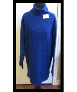 Koton Women&#39;s Blue Sparkle Turtleneck Sweater Dress US Size S/UK Size M NEW - $40.81 CAD