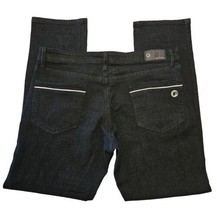 G Fried Denim Jeans Mens 38x32 Slim Fit Black Straight Leg Wrinkle Distr... - $36.24