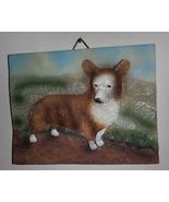 CORGI Dog Ceramic Plaque Painting Wall Art Pet Decor NEW - $6.99