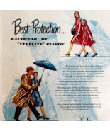 1947 Bakelite Vinylite Rain Clothing Advertisement Weather Proof Fashion... - €25,56 EUR
