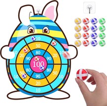 Easter Basket Stuffers Easter Games for Family 30&quot; Bunny Dart Board with... - £29.00 GBP