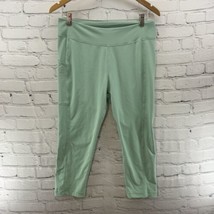 Columbia Athletic Pants Womens Sz L Mint Green Capri  - $15.84